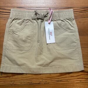 NWT Vineyard‎ Vines beige elastic waistband girls skirt SIZE 5